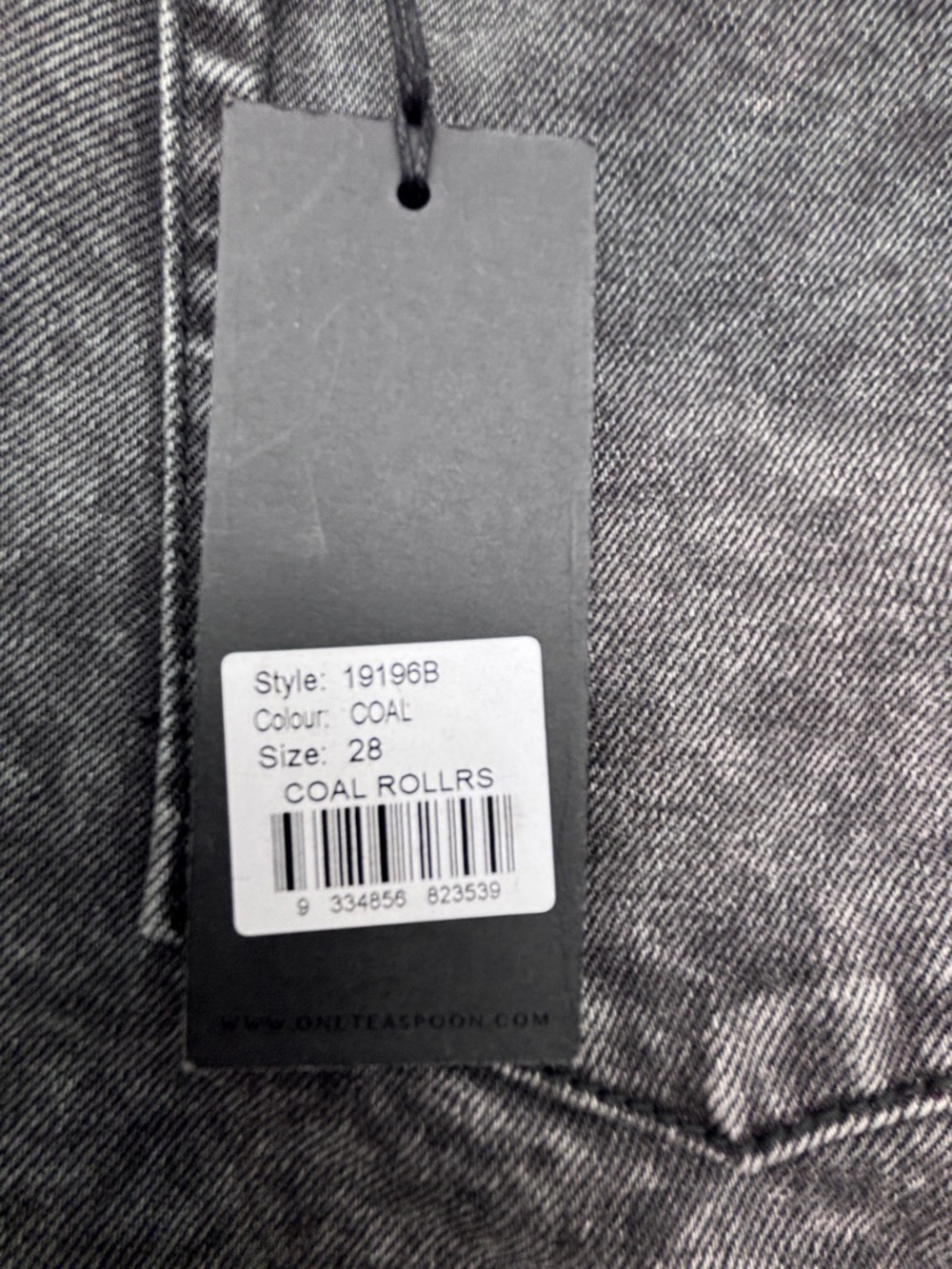 One Teaspoon rollers Black Frayed Hem Denim Shorts - Picture 6 of 12